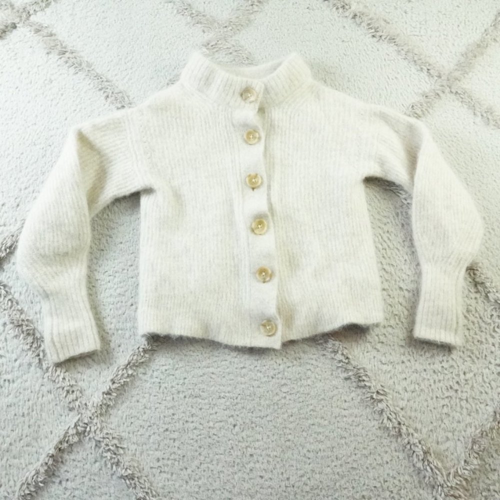 Everlane Cardigan Sweater Womens Small Button Front Super Soft Alpaca Wool Blend